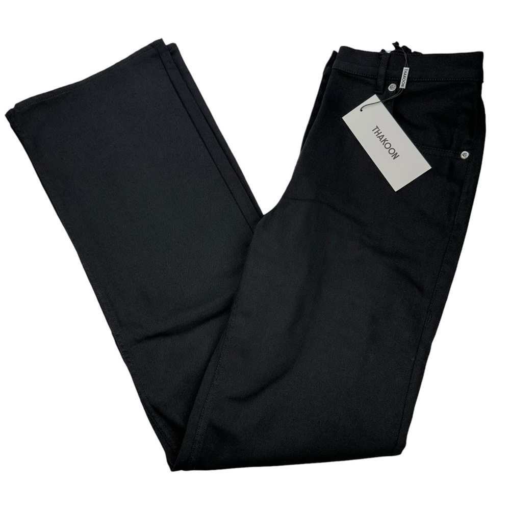 Thakoon Black High Waisted Denim Pant, NWT, 2 - Picture 6 of 11